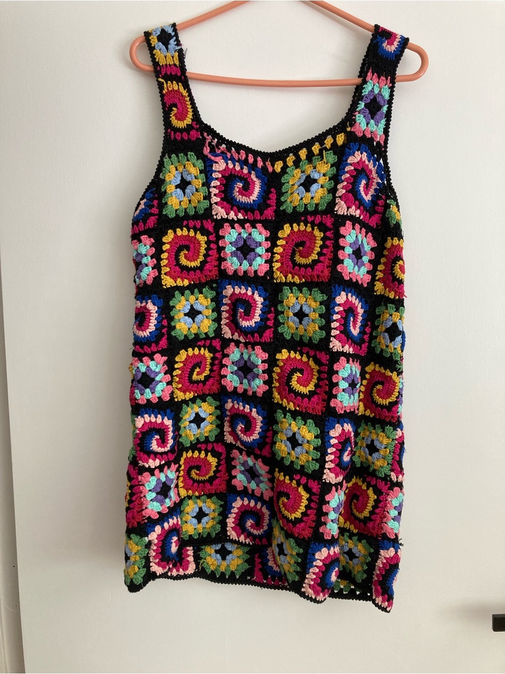 Staud Psychedelic Crochet Dress READ